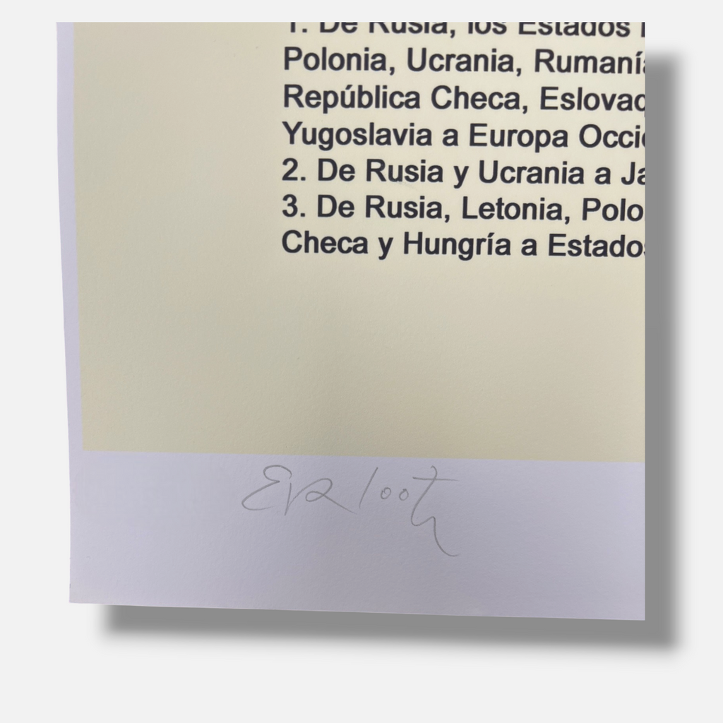 Eva Lootz "Serie Migraciones II" 2004 Limited Signed Fine Wall Art