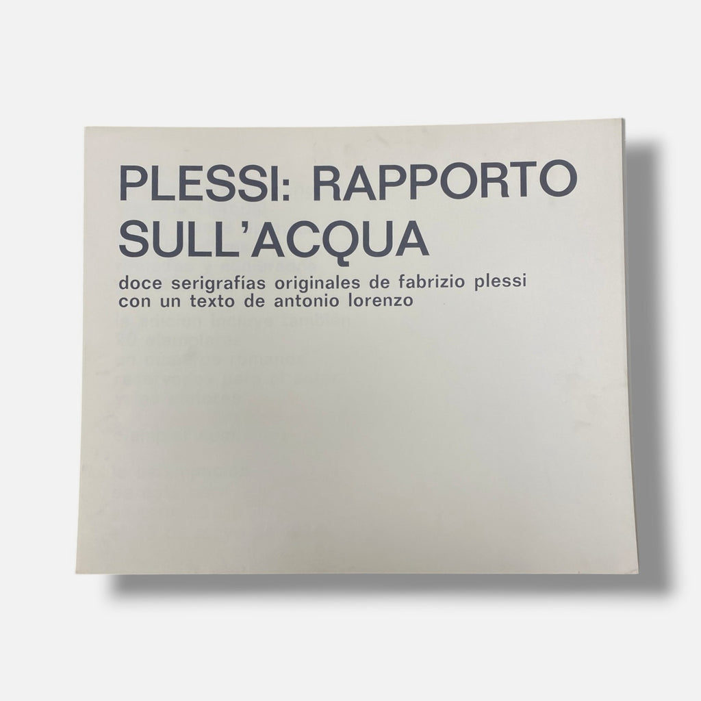 Fabrizio Plessi "Rapporto Sull' Acqua" 1974 Fine Wall Art 12-Piece Set
