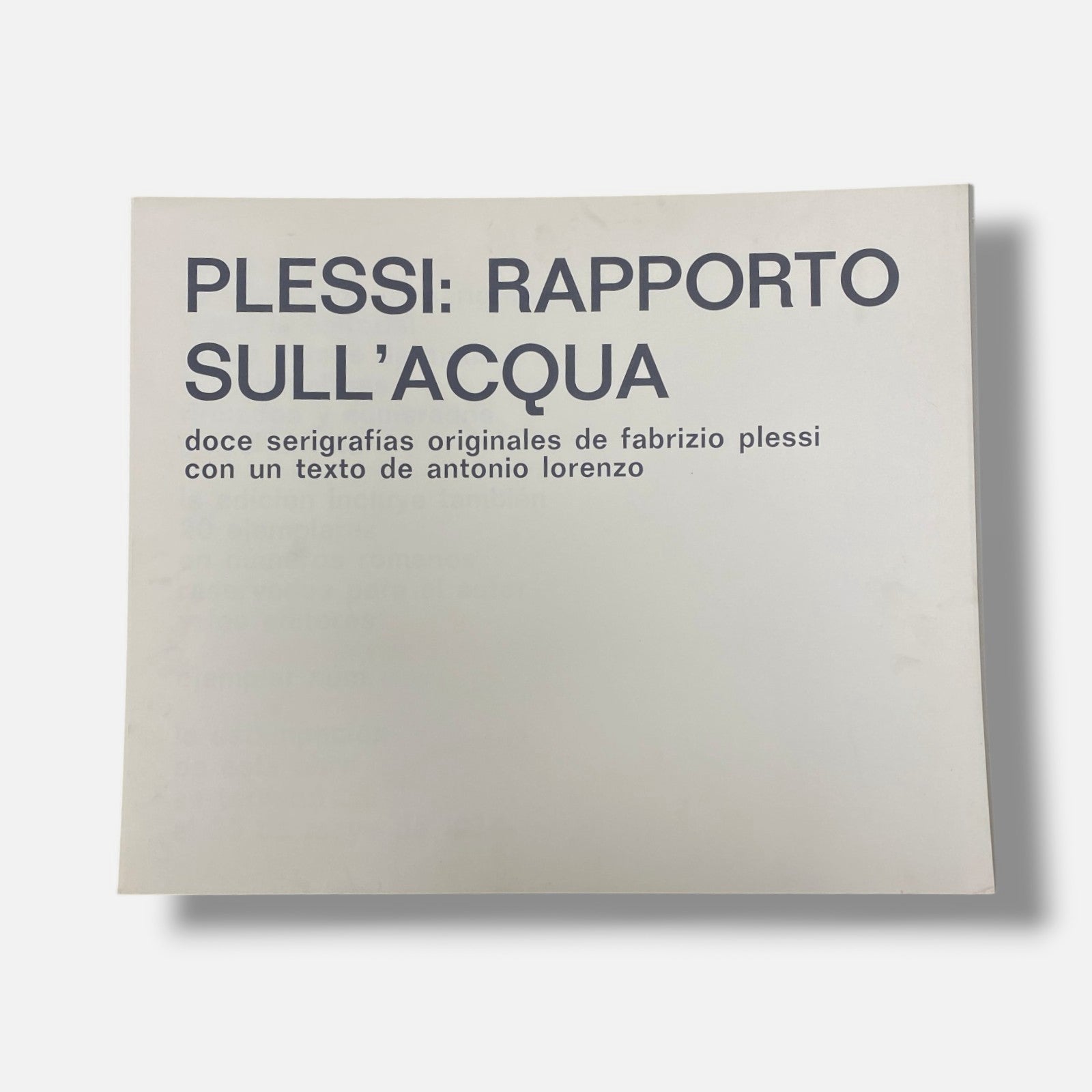Fabrizio Plessi "Rapporto Sull' Acqua" 1974 Fine Wall Art 12-Piece Set