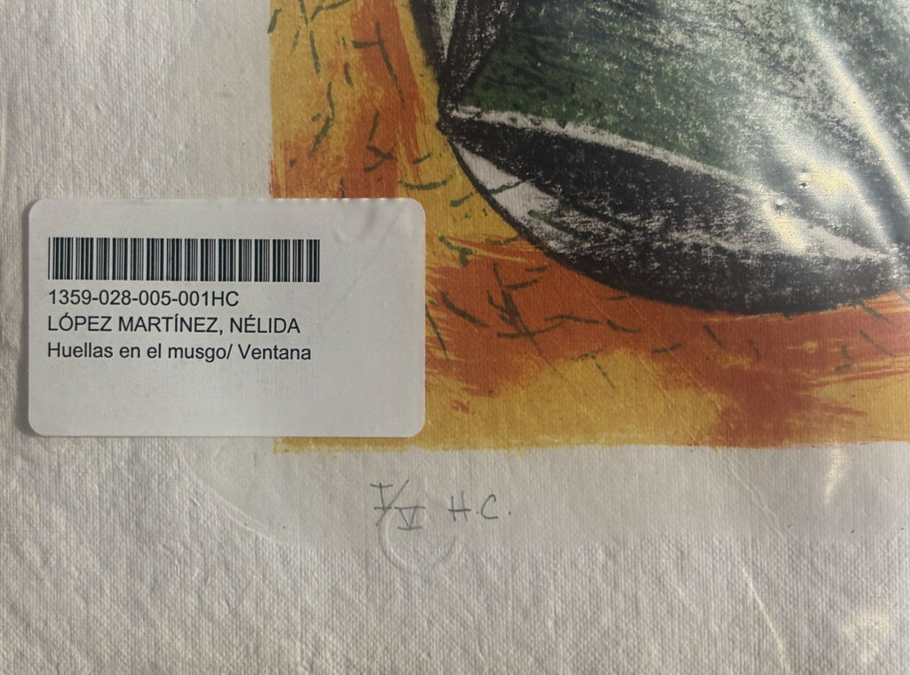 Nélida López Martínez "Huellas en el Musgo / Ventana" H.C. Limited Signed Art