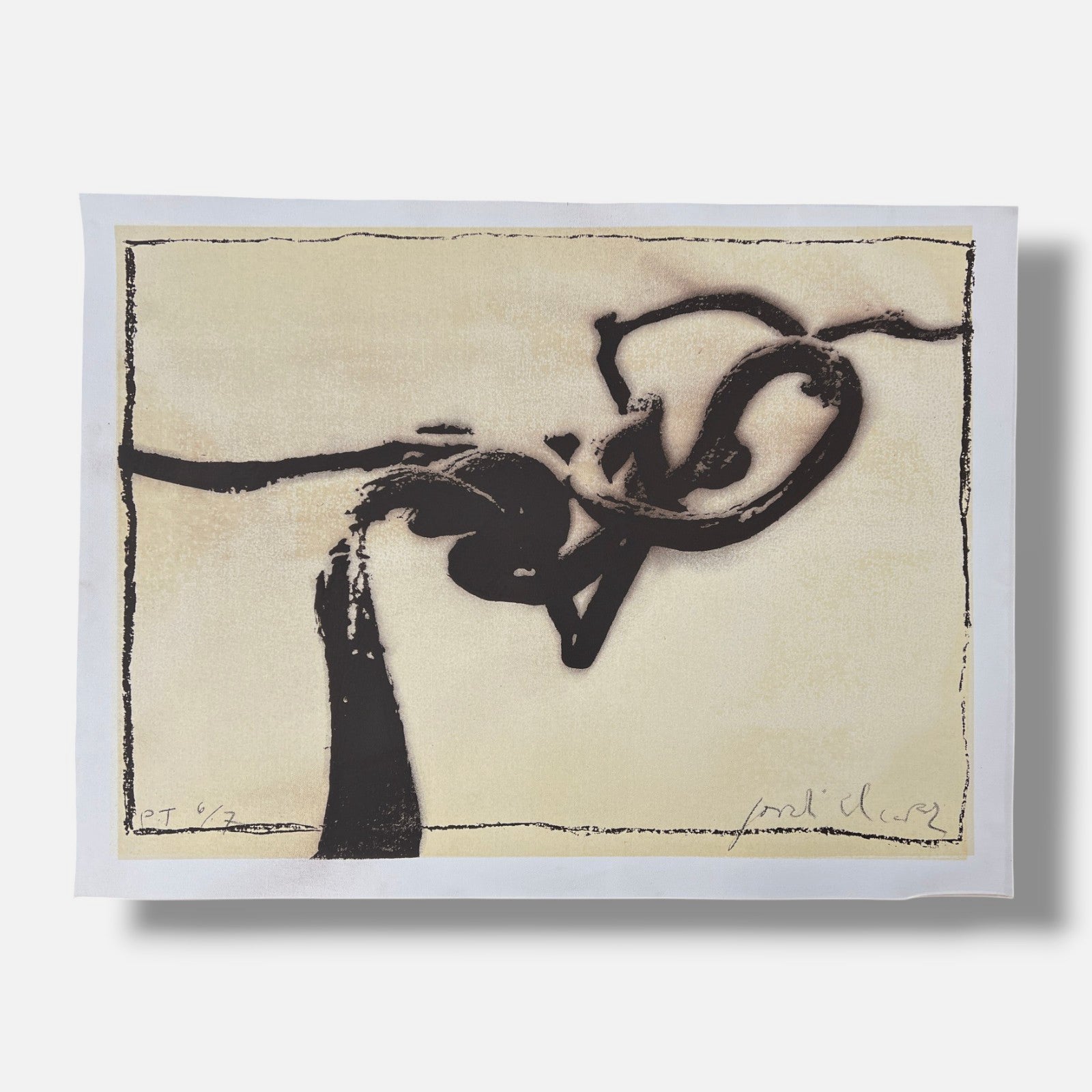 Jordi Alcaraz Tarradas "Viento II" P.T. 2000, Limited Signed Wall Art | 50x70 cm