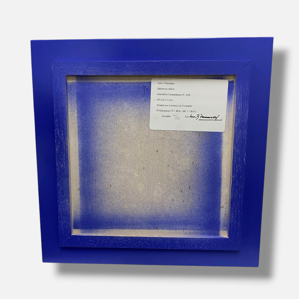 Luis Tomasello "Atmósfera Cromoplástica IV" 2006 Signed Fine Wall Art 43 x 43 cm