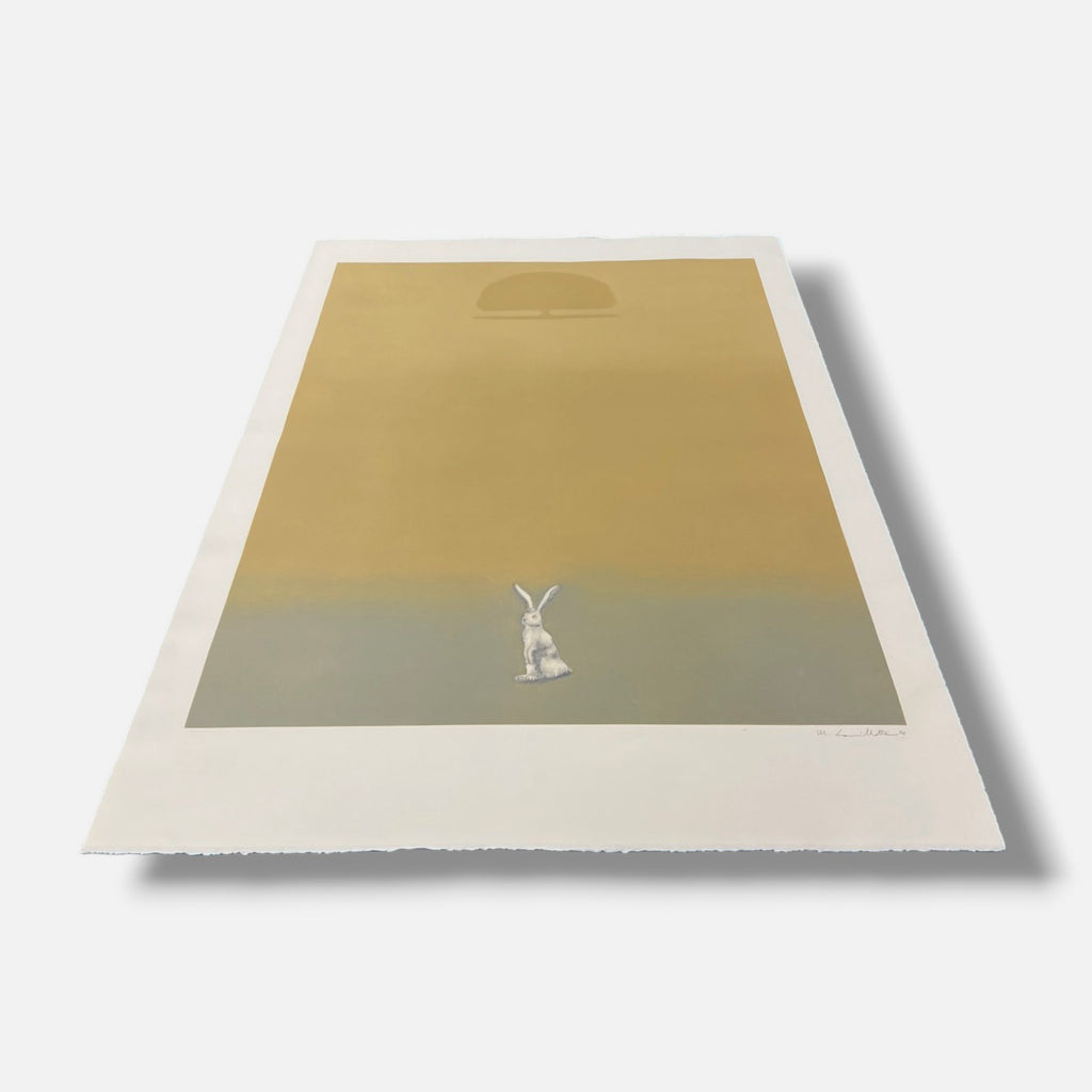 Maurizio Lanzillotta "Conejo y Encina"Limited Signed Wall Art, 70 x 100 cm