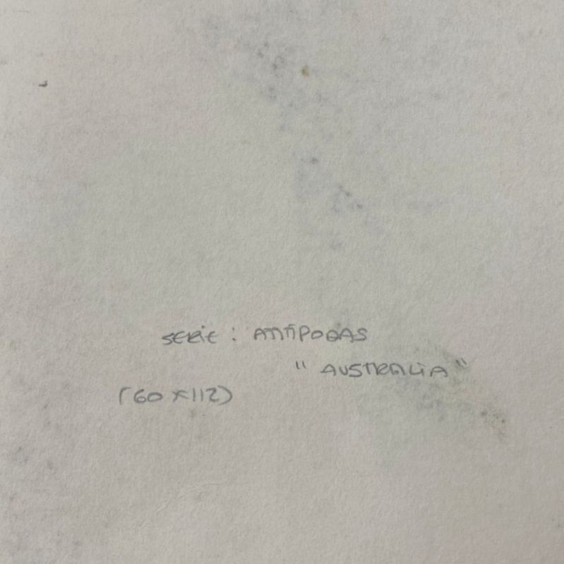 Elena Jiménez Moreno "Australia Serie: Antipodas" Signed Wall Art | 60 x 112 cm