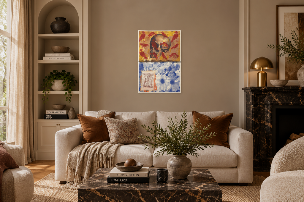Rodolfo LLopiz Cisneros "Con dios y con el diablo" H.C. 2005 Wall Art 100x70