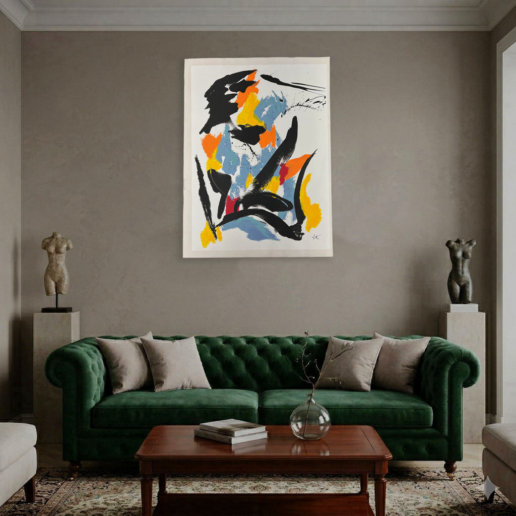 Jean Miotte "Mancha Amarilla Inferior Izqui" 2006 Limited Signed Wall Art
