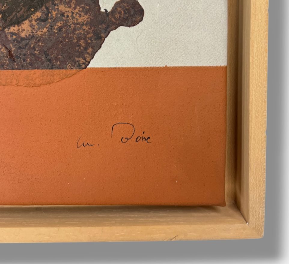 Manuel Boix Álvarez "Matges I (Figura Masculina)" Signed Framed Fine Wall Art