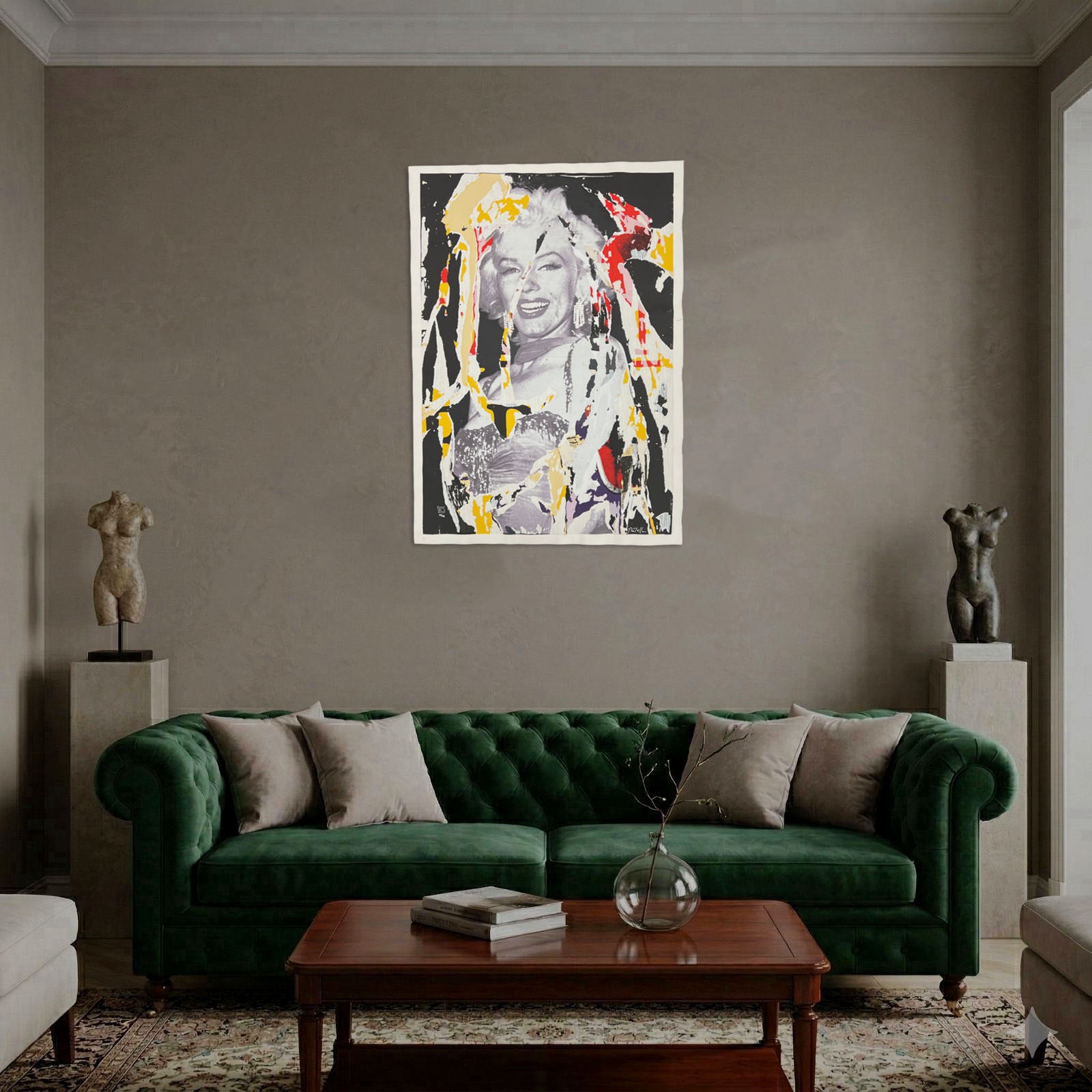 Mimmo Rotella "La Sonrisa de Marilyn" 2002, Limited Signed Fine Wall Art