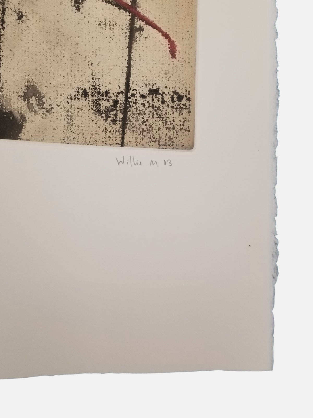 Willie Mazquez "Sin Título I (Rojo)" 2003 Limited Signed Wall Art