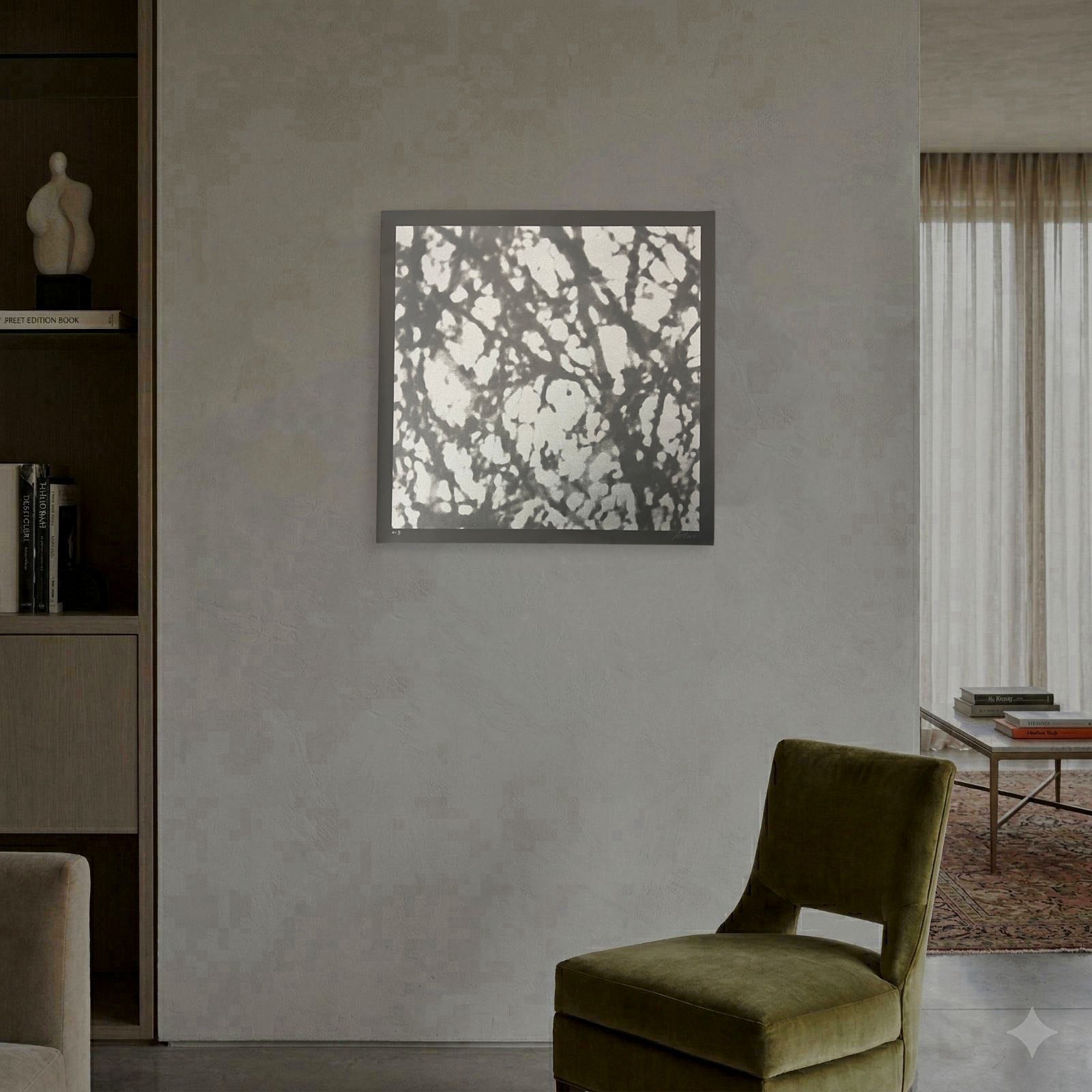 Ángeles San José "Black Trees" 2006 Limited Signed Wall Art, 80 x 80 cm