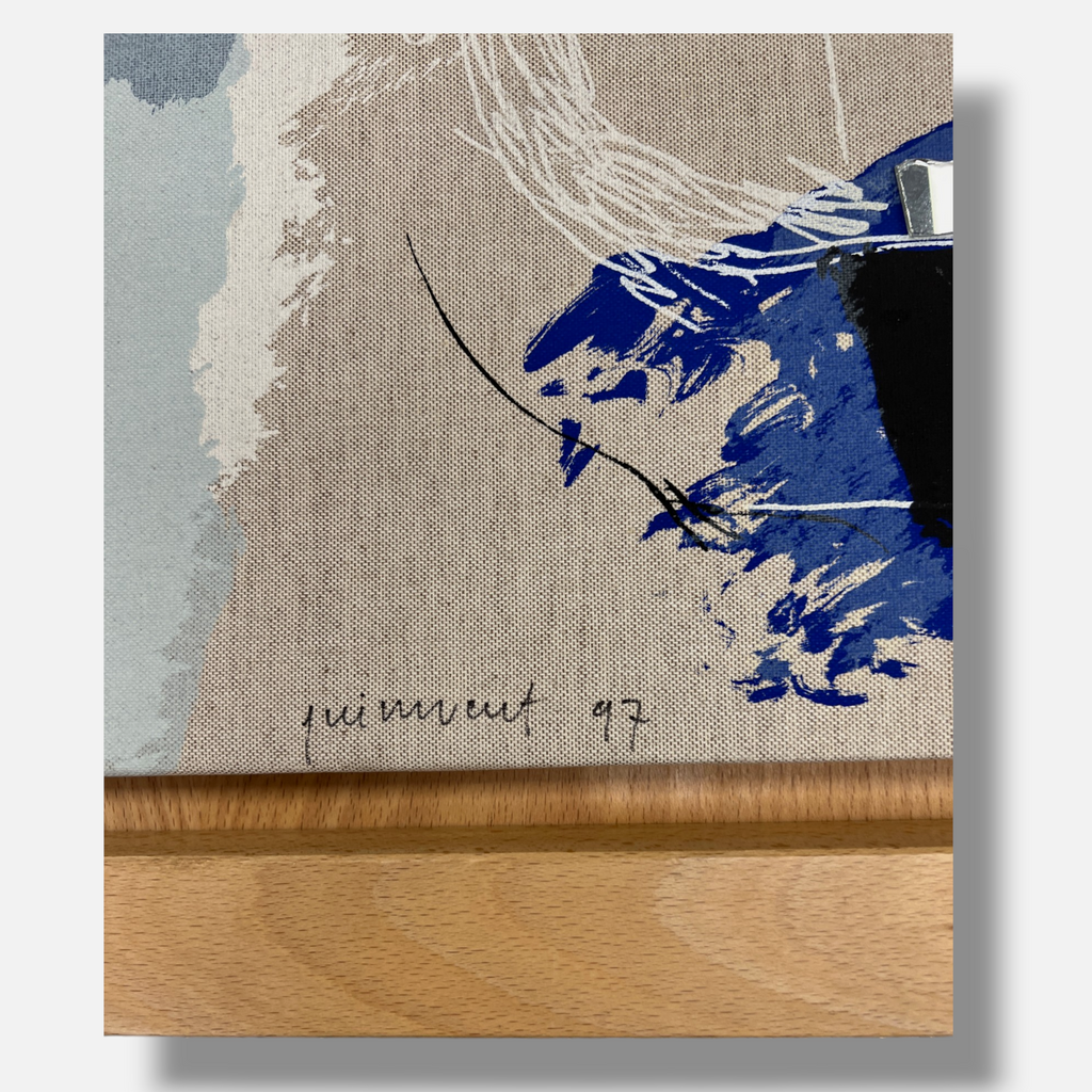 Josep Guinovart "Azul y Reflejo" 1997 Limited Signed Fine Wall Art Print