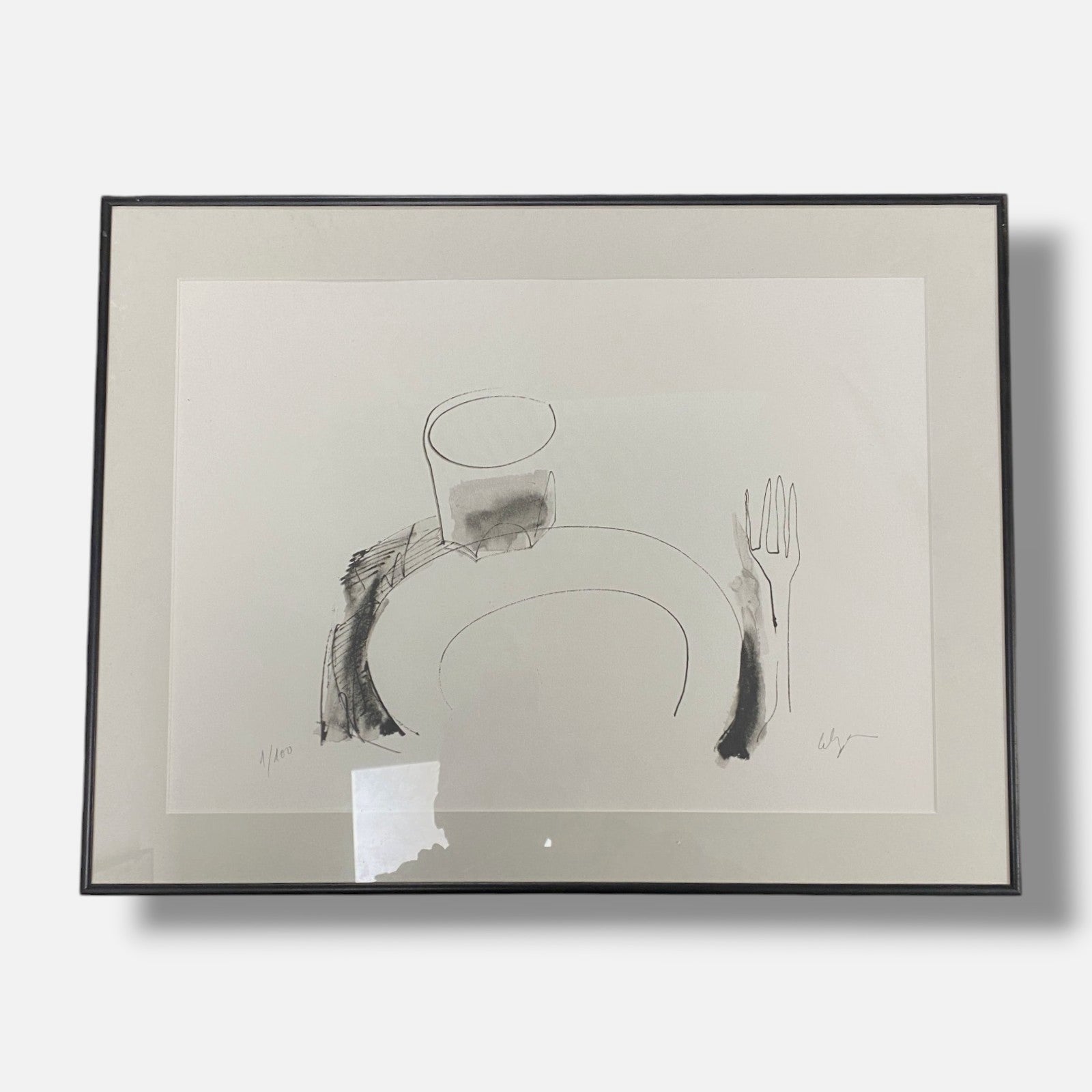 Guillermo Díez Celaya "Estudio Para Una Cena De Pascua IV" 2003, Signed Wall Art