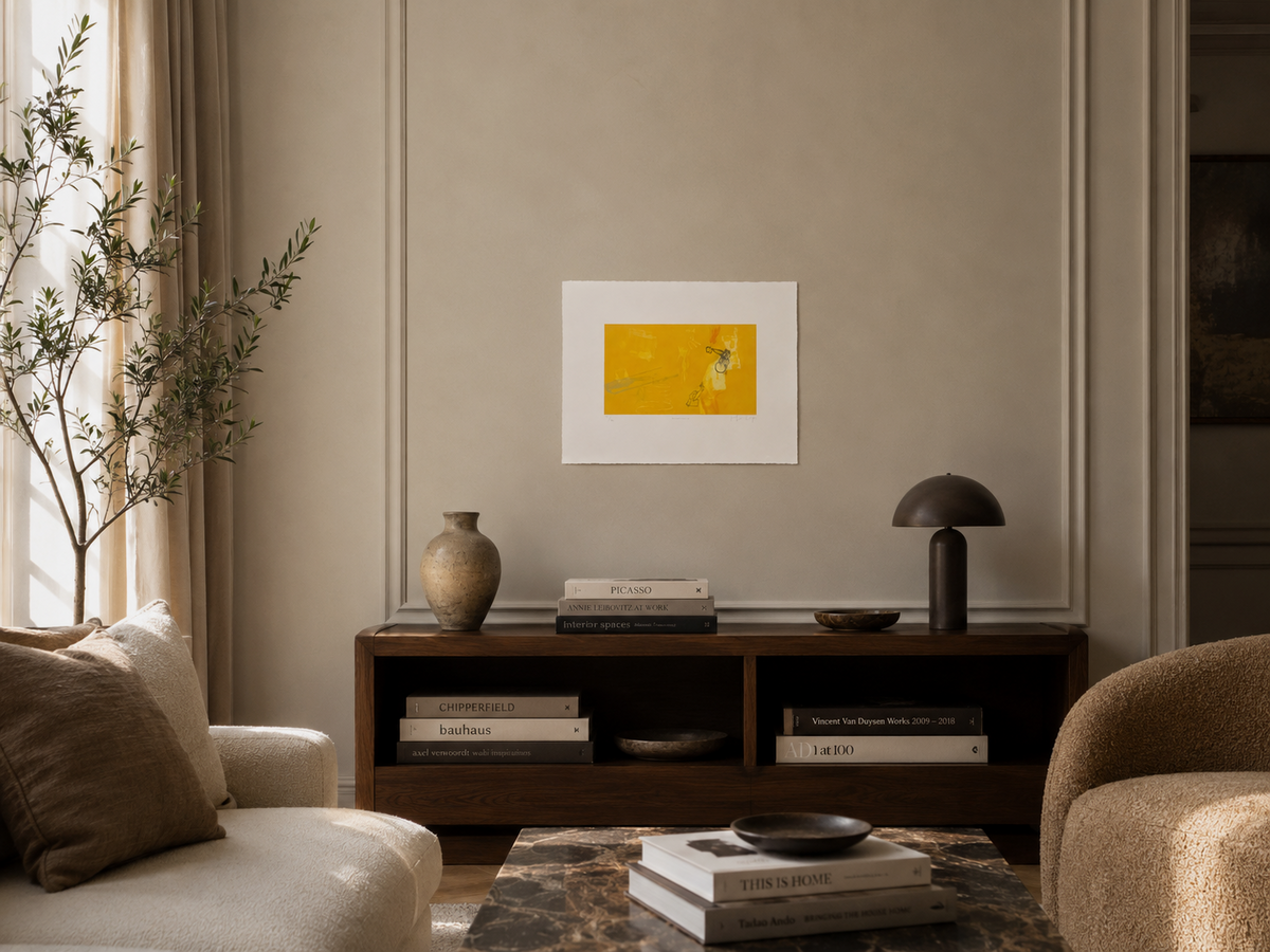 Joaquín Capa Eiriz "Yellow - Yellow" /65 Limited Signed Fine Wall Art 56L x 76W