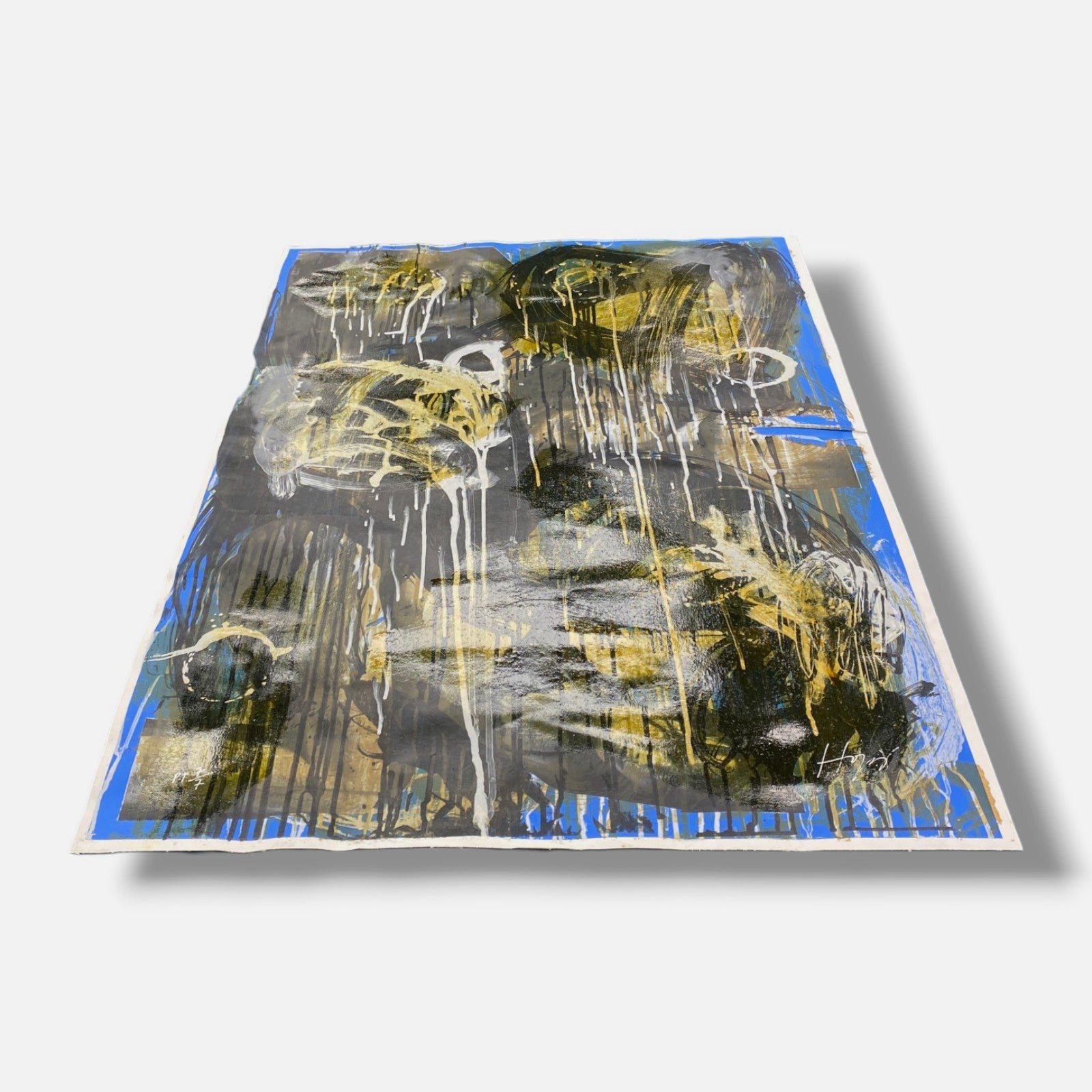 Rodolfo Llópiz Cisneros "Mientras Mas Miras Menos Ves" P.T. Signed Wall Art