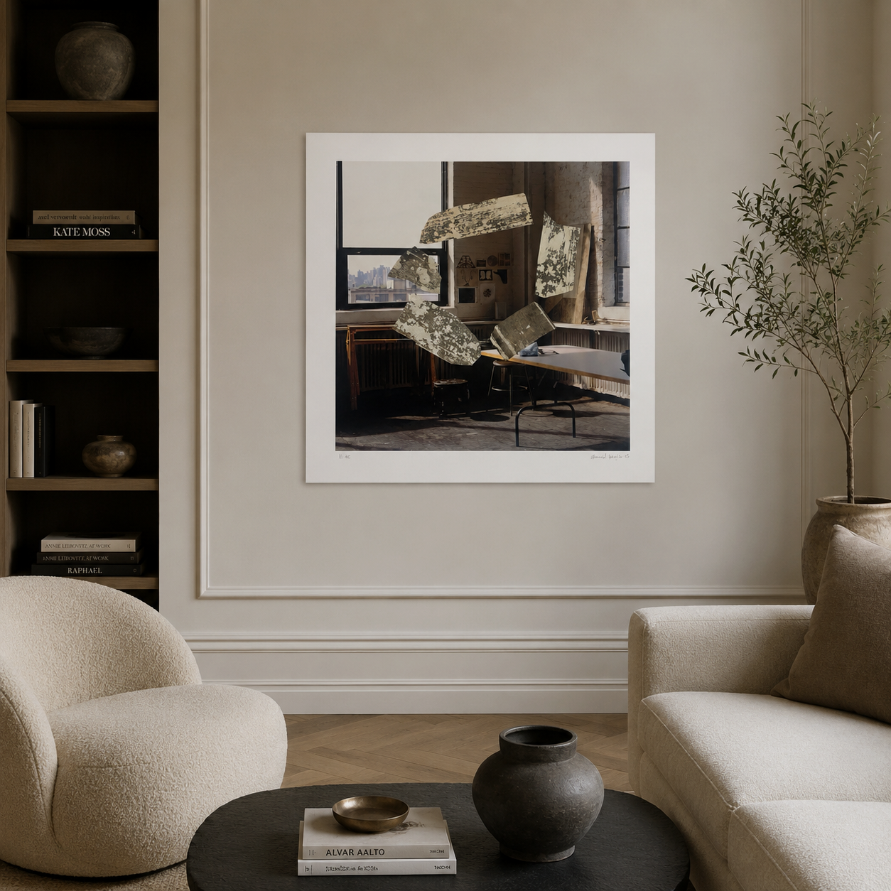 Daniel Senise "Lapa-Queens II" 2005 H.C. Limited Signed Fine Wall Art 75Lx75W cm