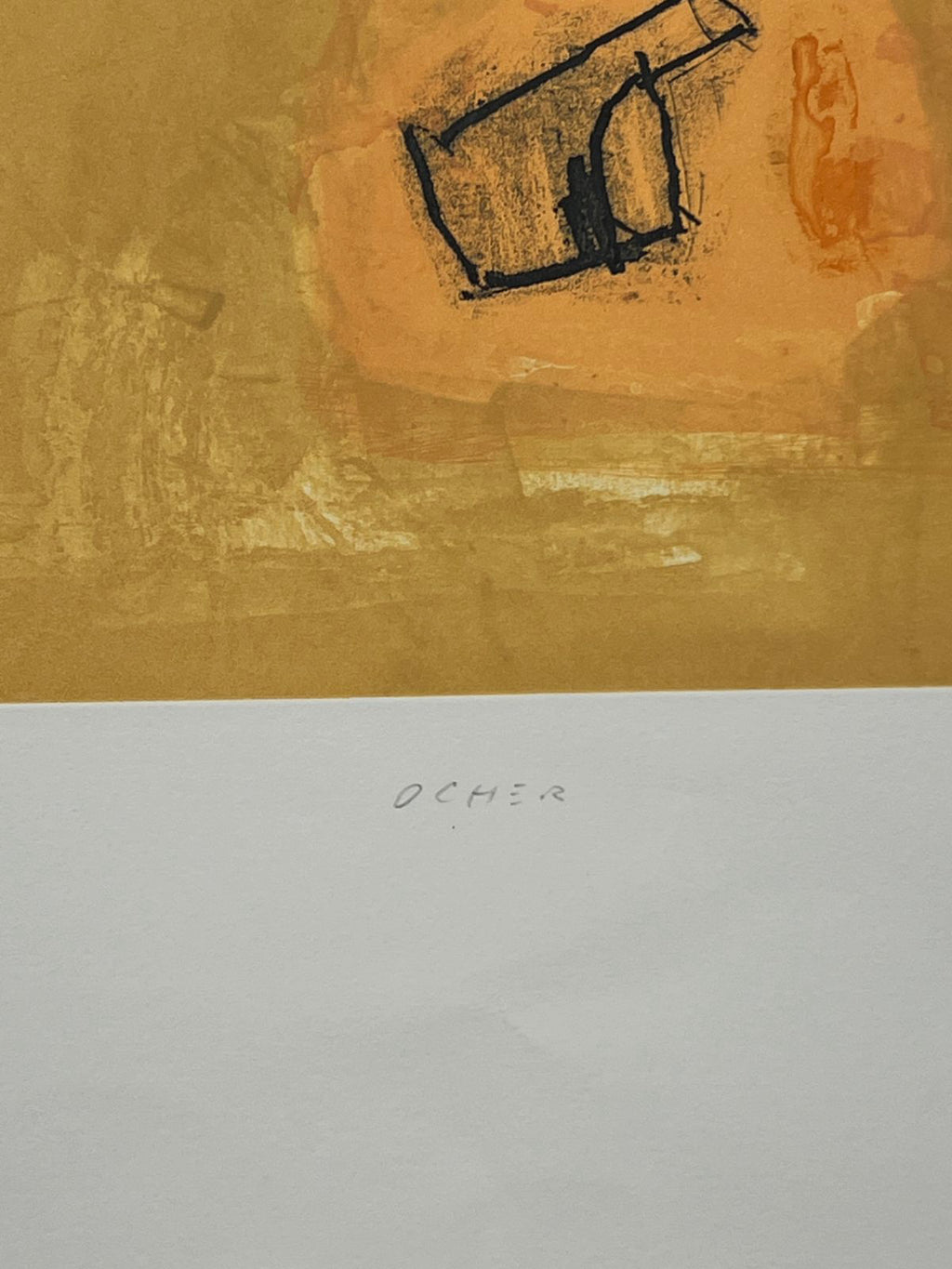 Joaquín Capa Eiriz "Ocher" /65 Limited Signed Unframed Fine Wall Art, 56Lx76W cm