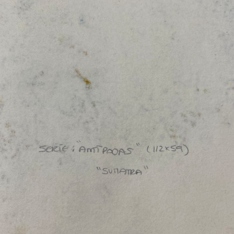 Elena Jiménez Moreno "Sumatra - Serie: Antipodas" Signed Wall Art | 60 x 112 cm
