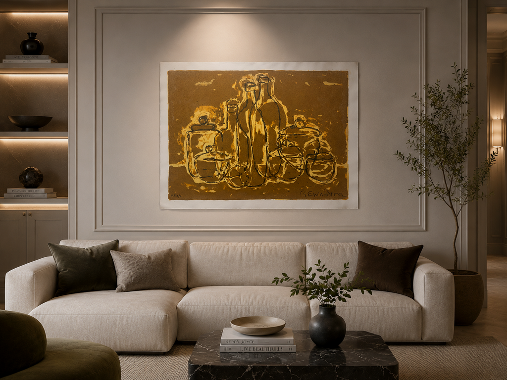 Joan Bennàssar Vives "Queviures en Genar" P.T.1998 Limited Signed Wall Art 60x79