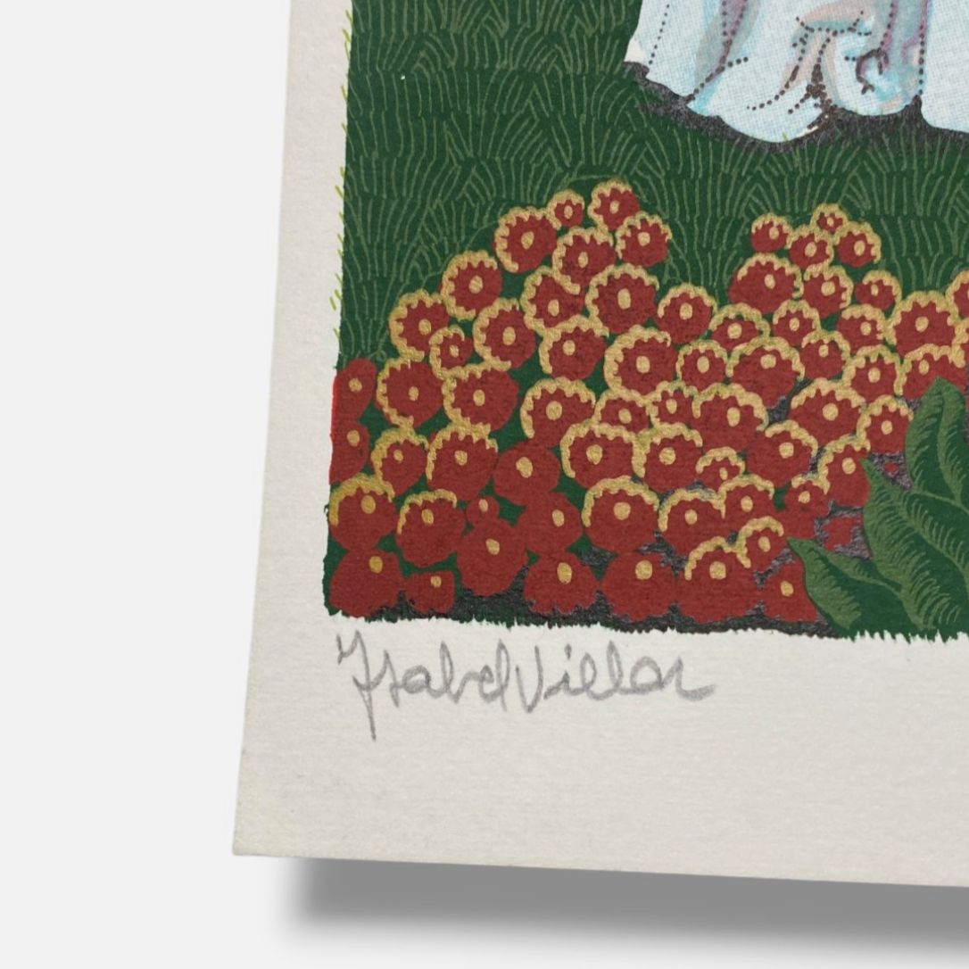 Isabel Villar "Niña con Monos" Fine Art Print | 34 x 24 cm
