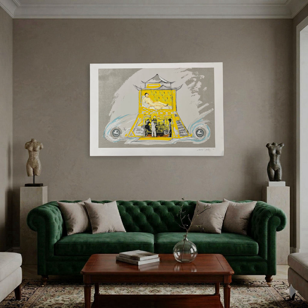 Carlos Sanz Aldea "Talibesai Rute 66" 2006 Limited Signed Wall Art | 100 x 70cm