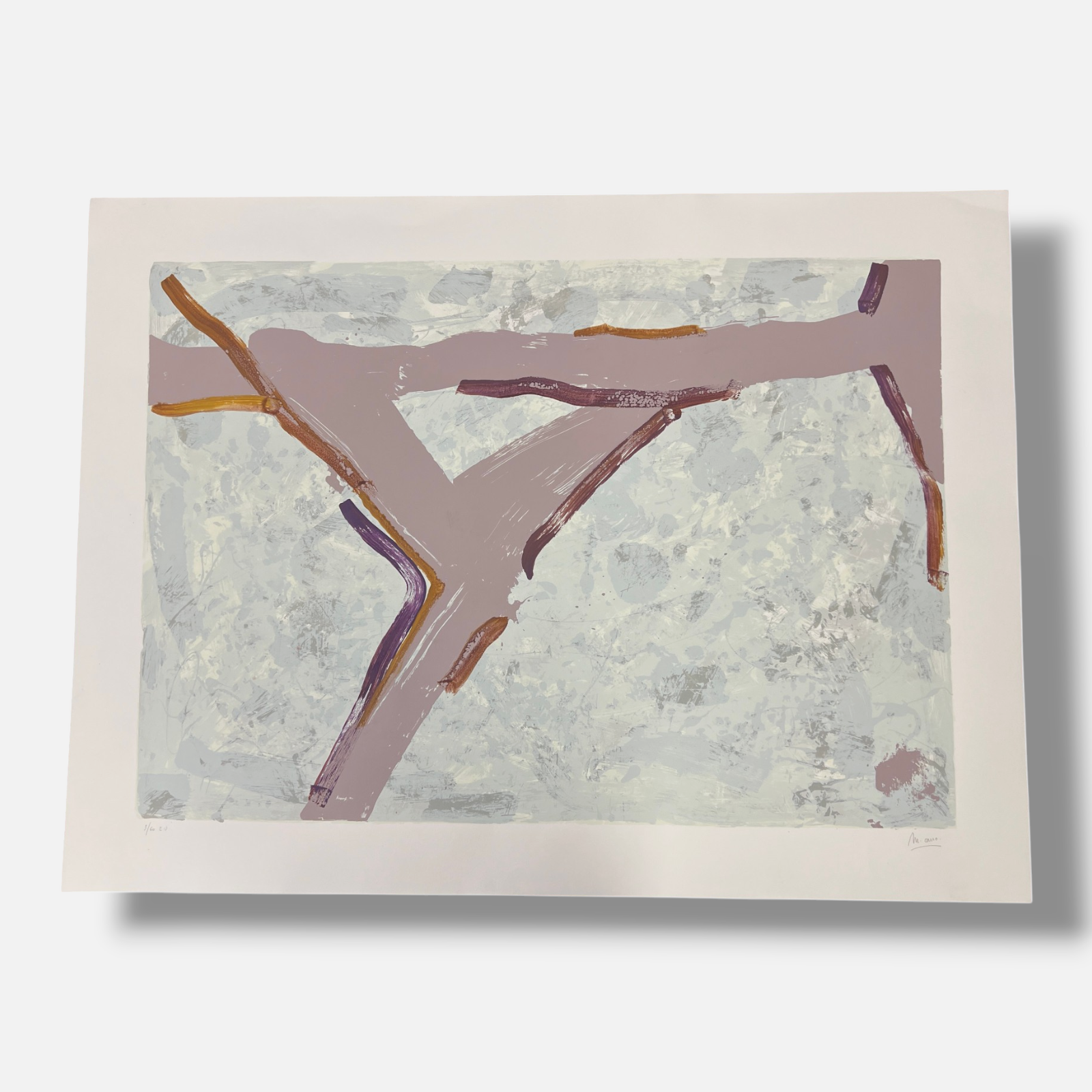 Manuel López-Cano "Aerovia I" E.U. 2005 Limited Signed Fine Wall Art Print