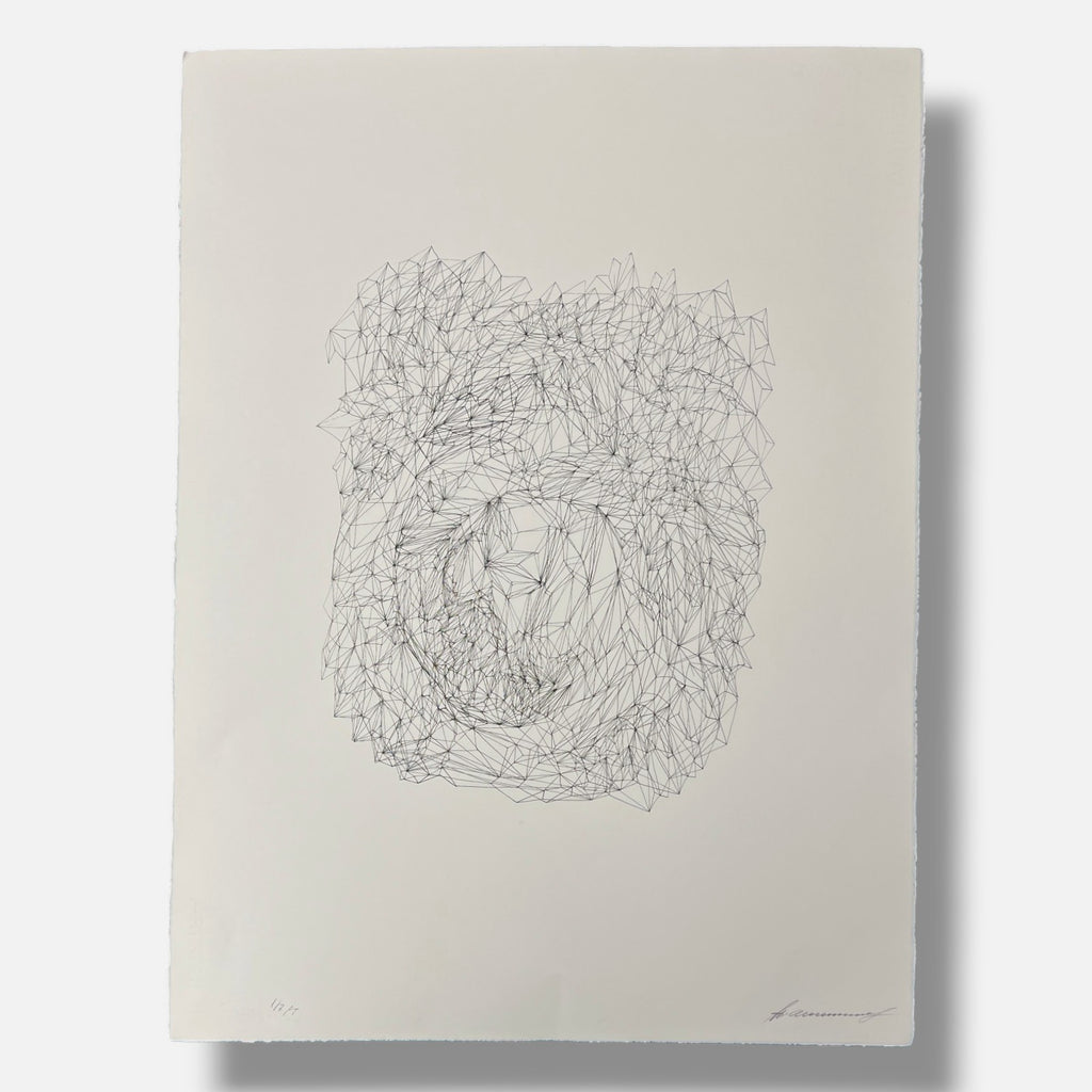 Tamara Zaitseva "Estructura Inversa I" P.T. 2004 Limited Signed Framed Wall Art