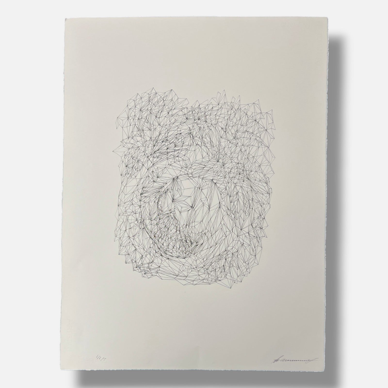 Tamara Zaitseva "Estructura Inversa I" P.T. 2004 Limited Signed Framed Wall Art