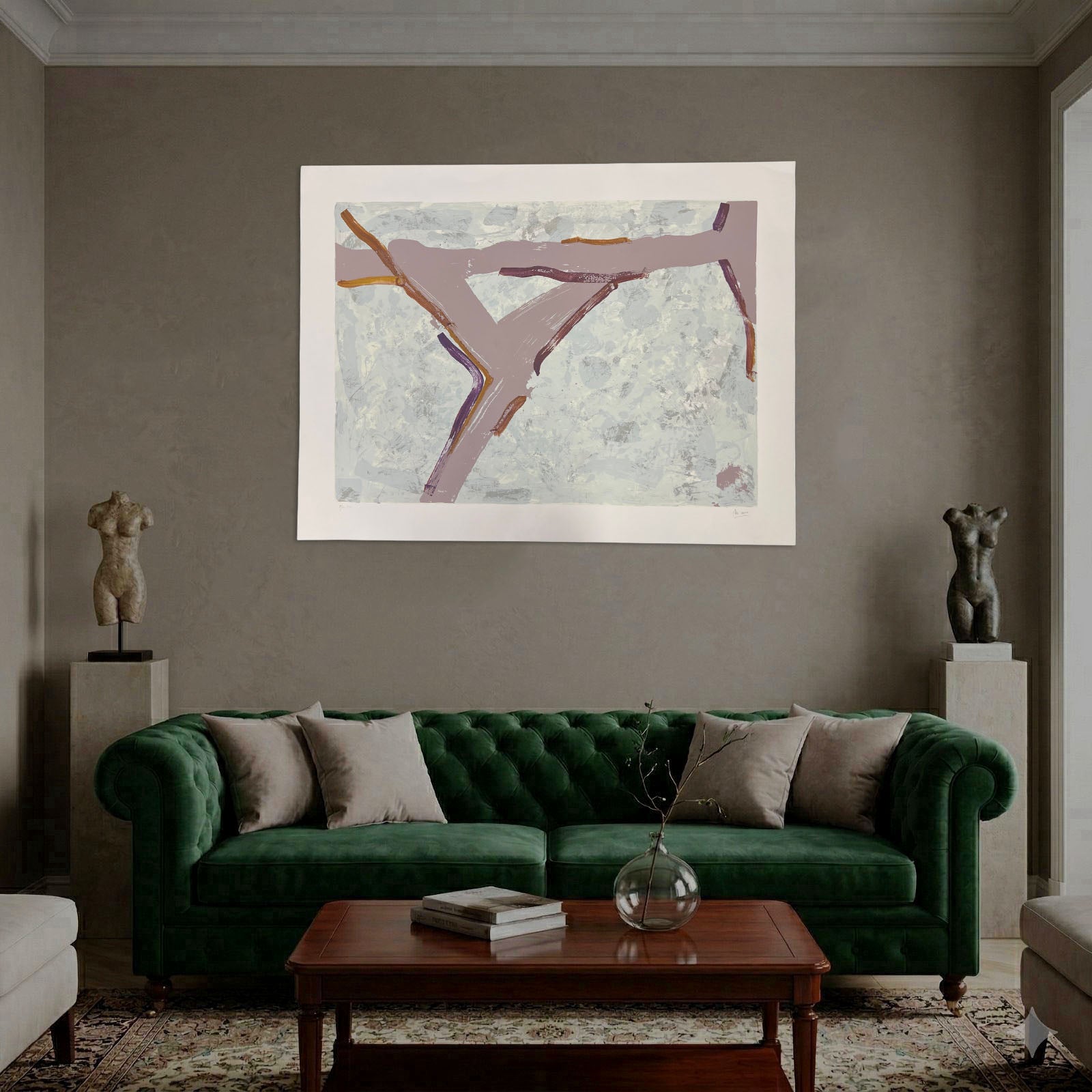 Manuel López-Cano "Aerovia I" E.U. 2005 Limited Signed Fine Wall Art Print