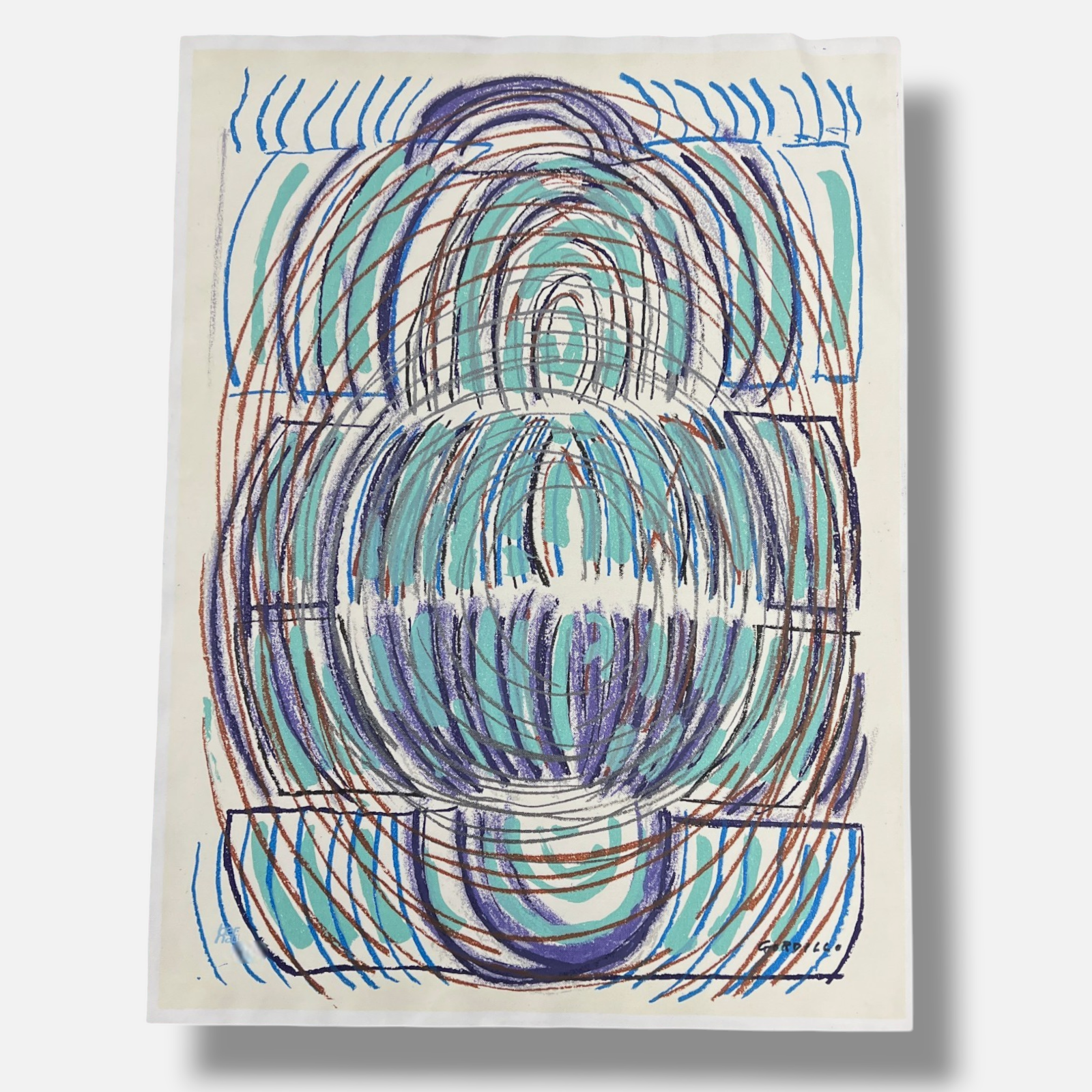 Luis Gordillo "Anticosa vegetal" 2001 Limited Signed Fine Wall Art Print
