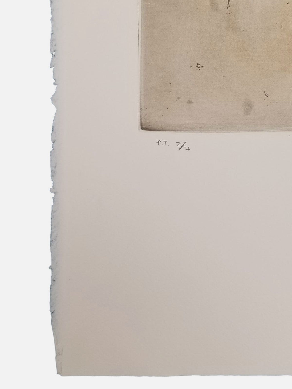 Willie Mazquez "Sin Título II (Ocre)" 2003 P.T. Limited Signed Wall Art