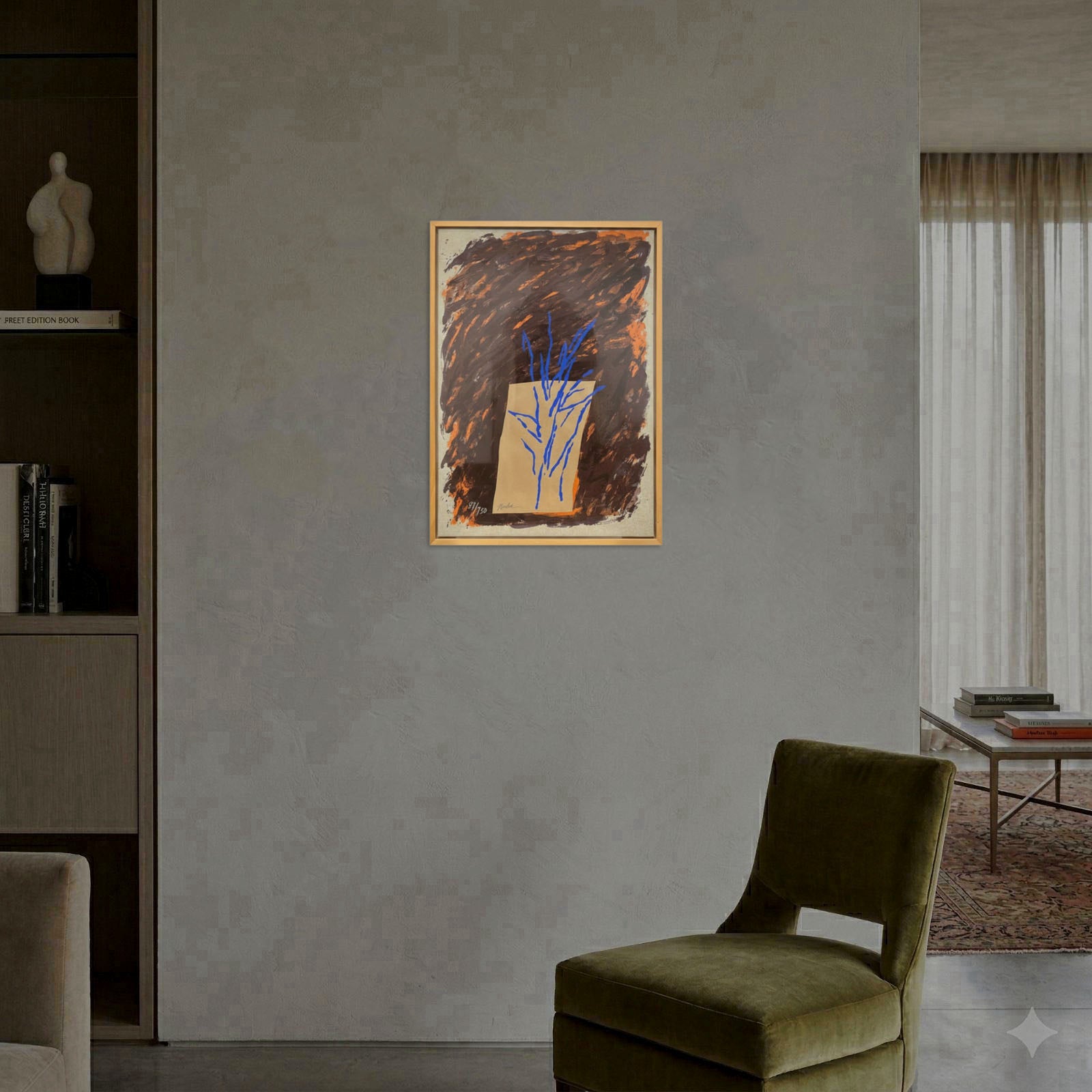 Josep Alvarez Niebla "Ofrena" 1991, Limited Signed Wall Art | 50x60 cm,