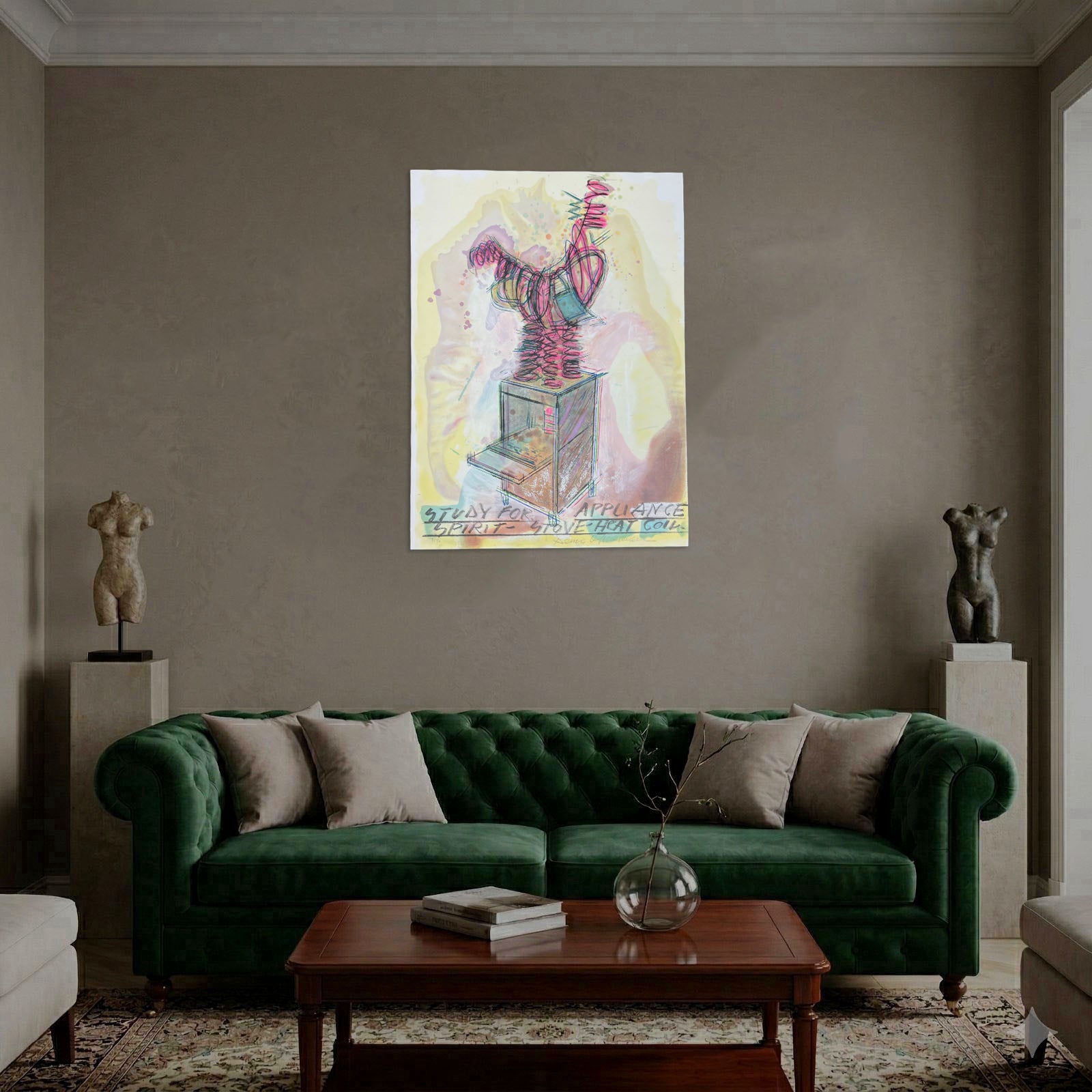 Dennis Oppenheim "Study for Appliance" 2001 Limited Signed Fine Wall Art Print