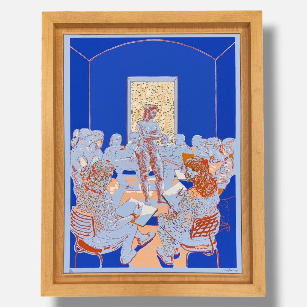 Francesc Artigau Seguí "Aula De Dibujo" 1999 Limited Signed Framed Fine Wall Art