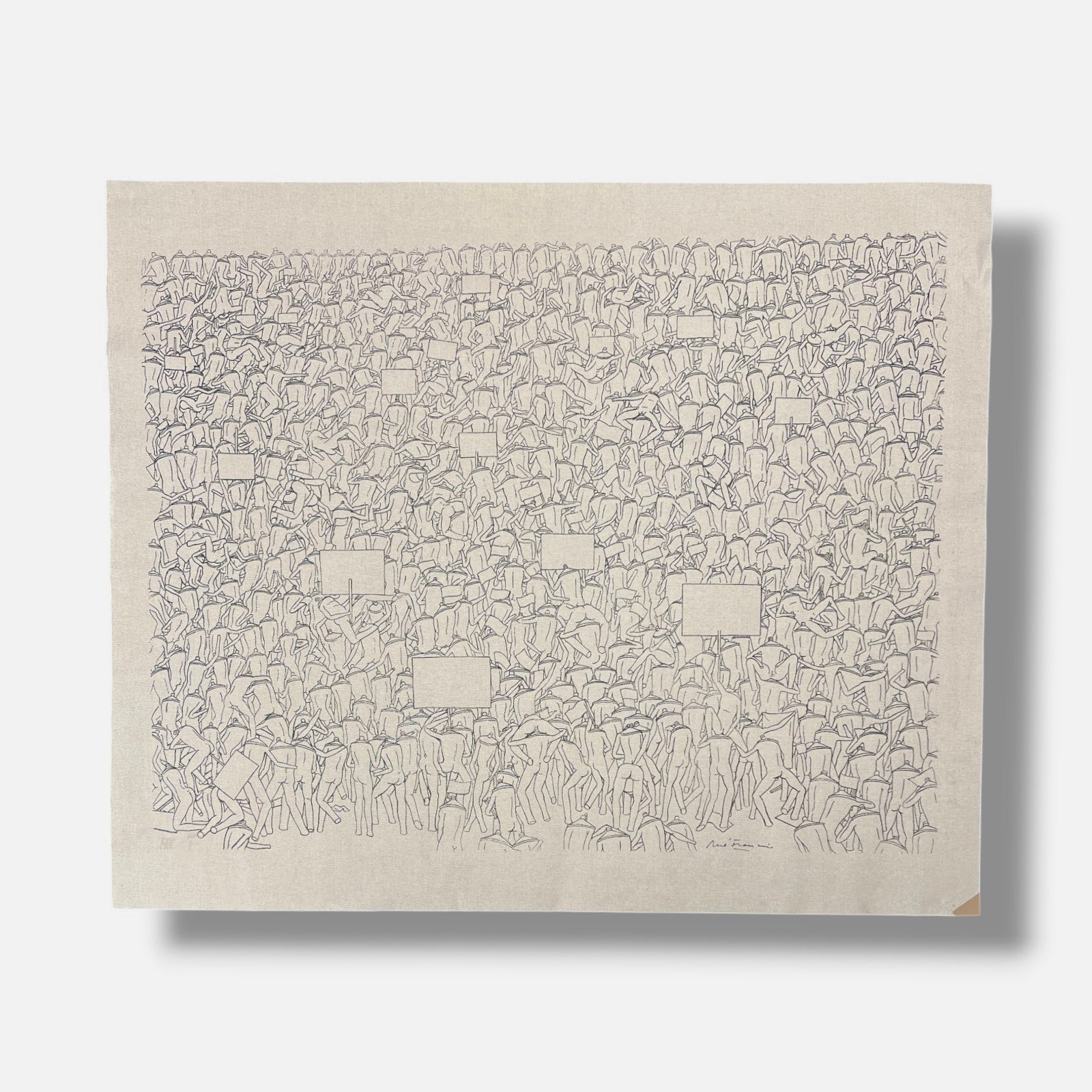 René Francisco "La Mar De Marcha" Limited Signed Wall Art Print, 81x100 cm