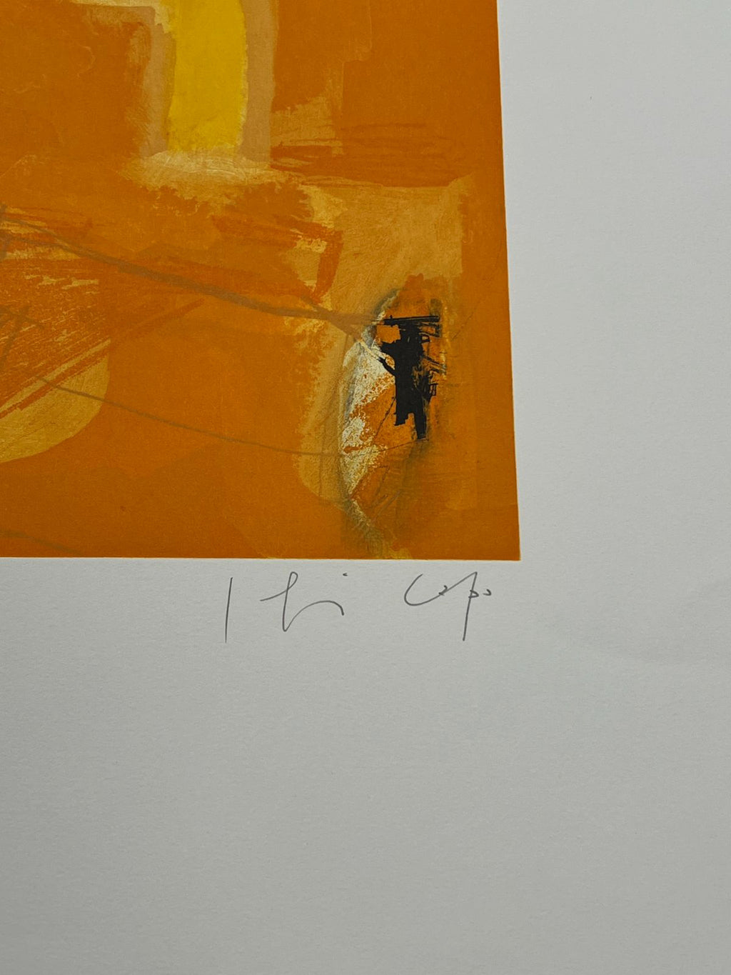 Joaquín Capa Eiriz "Orange + Yellow" /65 Limited Signed Fine Wall Art 56Lx76W cm