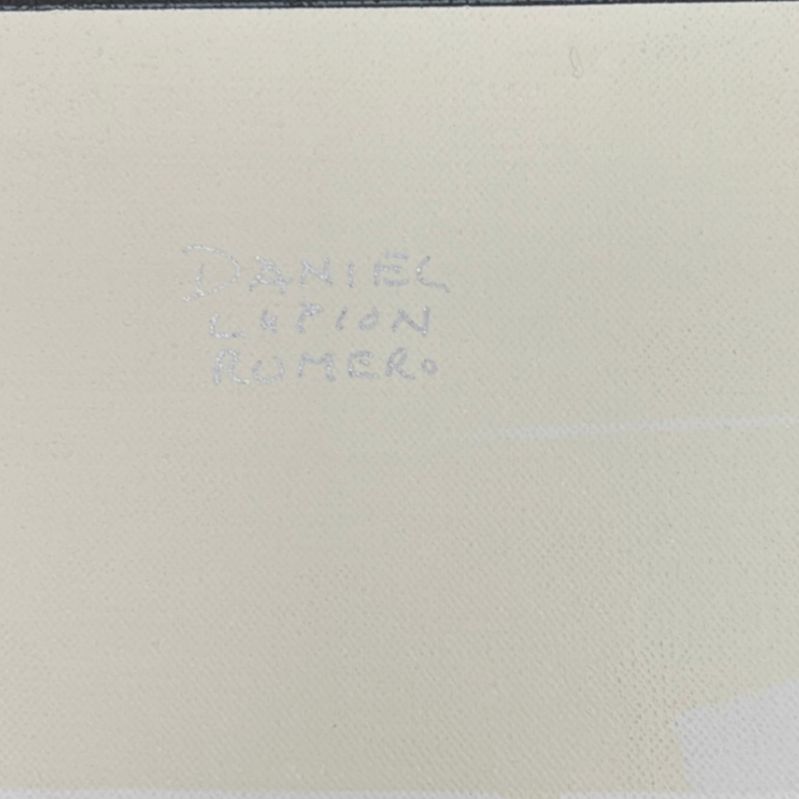 Daniel Lupion Romero "S/T" 2001 Limited Signed Fine Wall Art, 71x71 cm