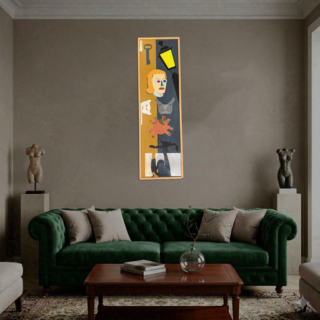 Eduardo Arroyo "La Ciudad de Los Sentidos I" Limited Signed Wall Art, 160x46 cm