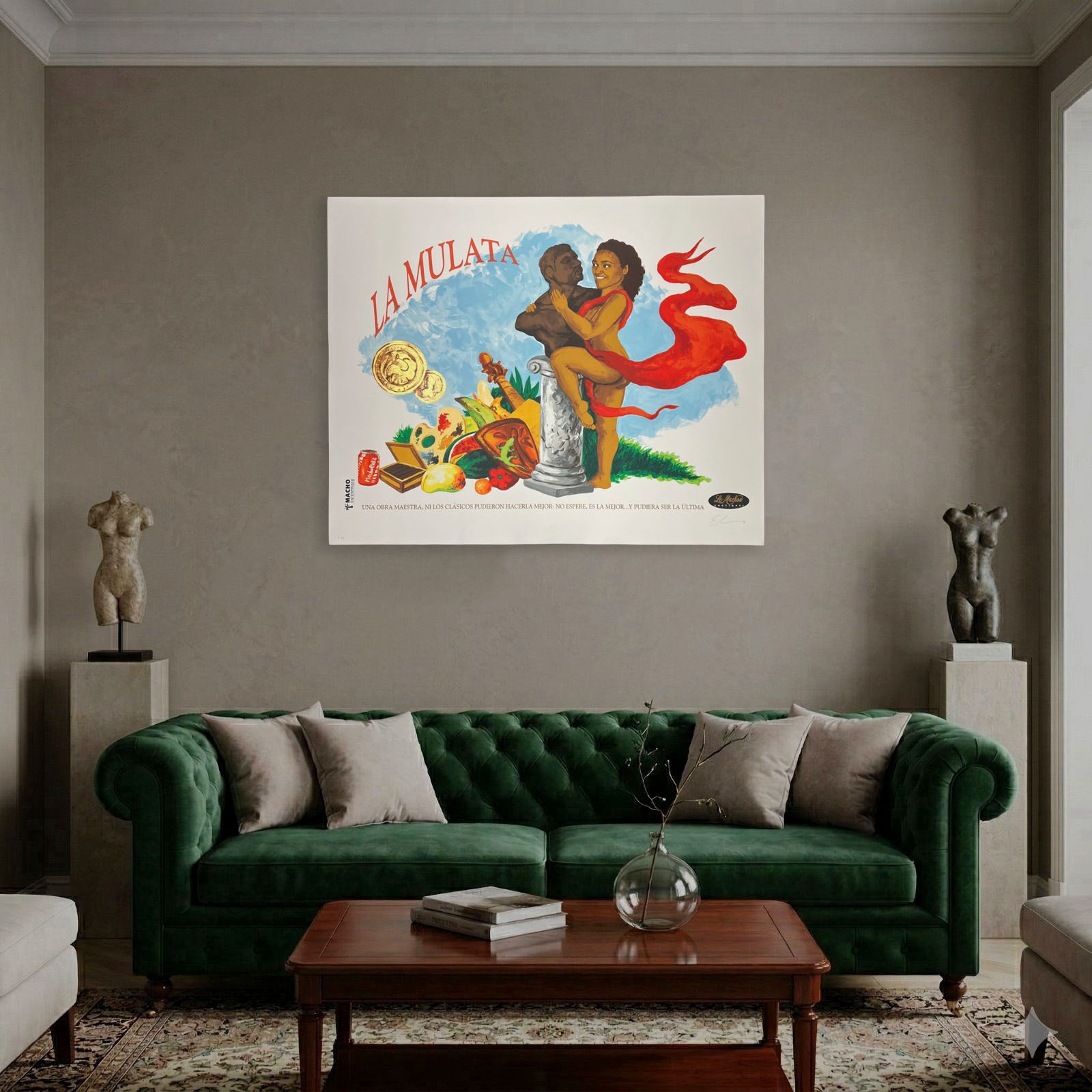 Elio Rodriguez "La Mulata" H.C. 2006, Limited Signed Wall Art Print, 100 x 80 cm