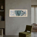 Elena Jiménez Moreno "Mares Del Sur" 2002 Limited Signed Wall Art | 38x110 cm