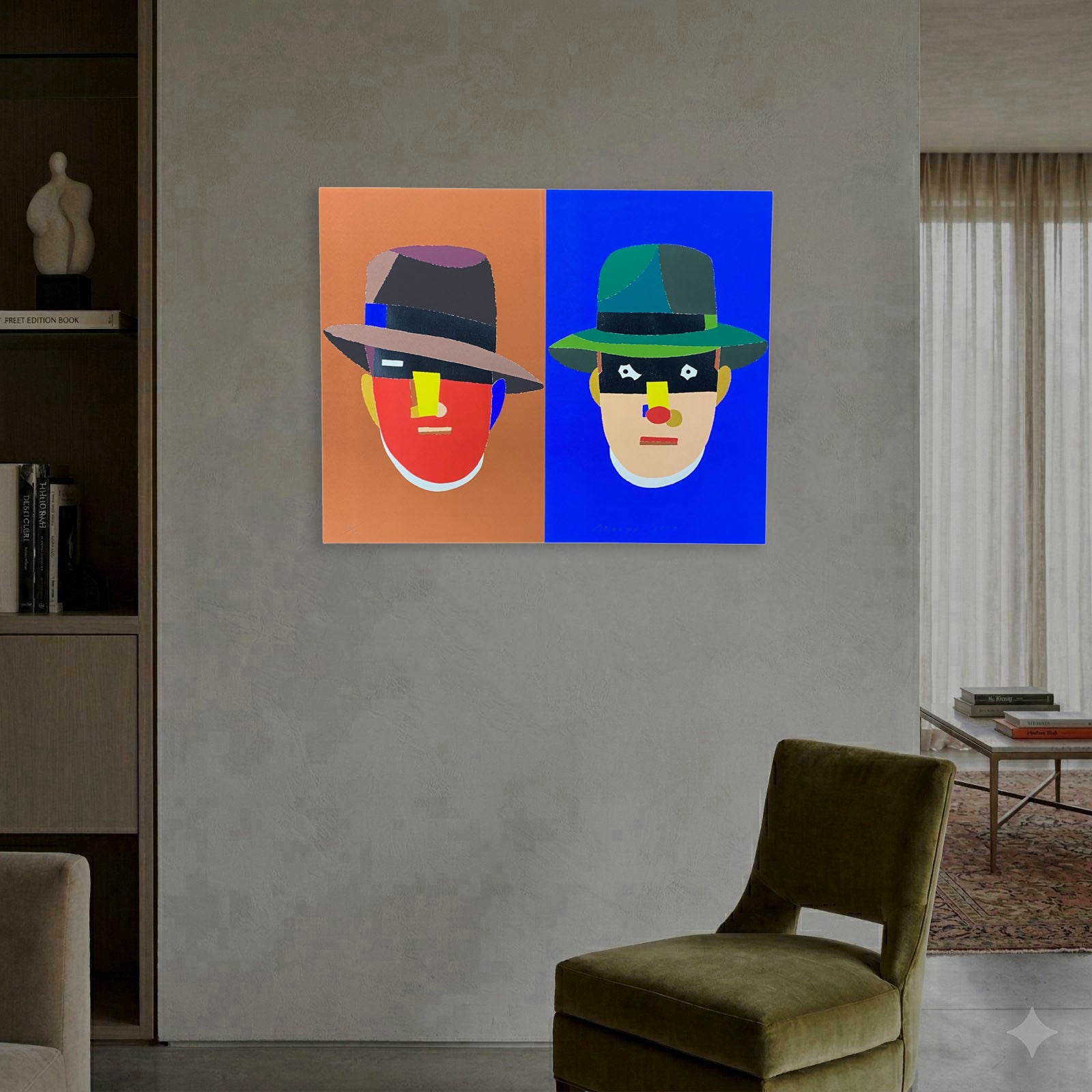 Eduardo Arroyo "Noticias Sin Importancia I" Limited Signed Fine Wall Art Print