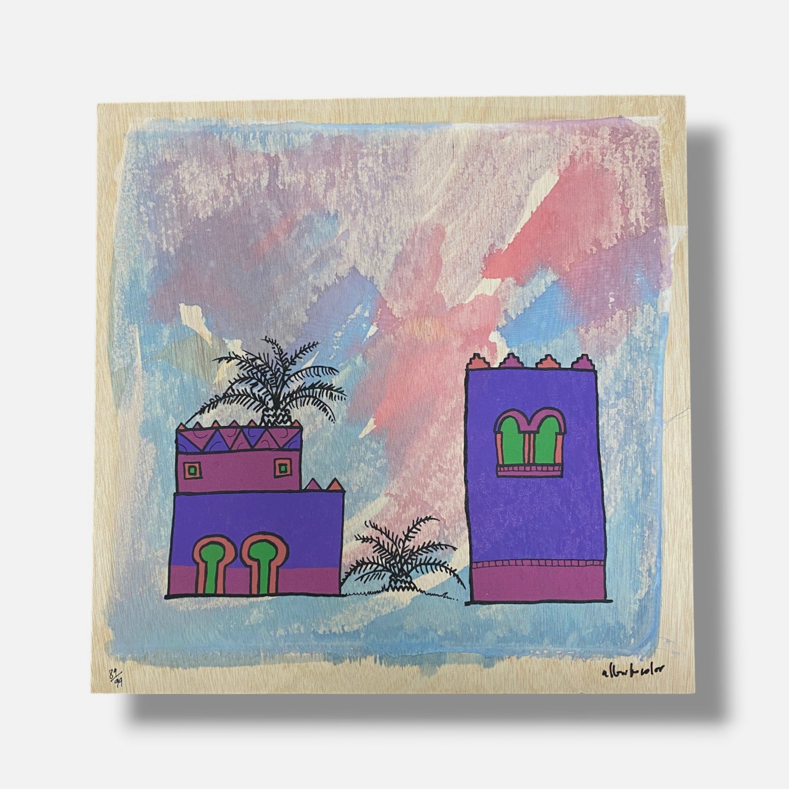 José Alberto López Sánchez "Palacio De Primavera" Fine Wall Art | 20" x 20" in