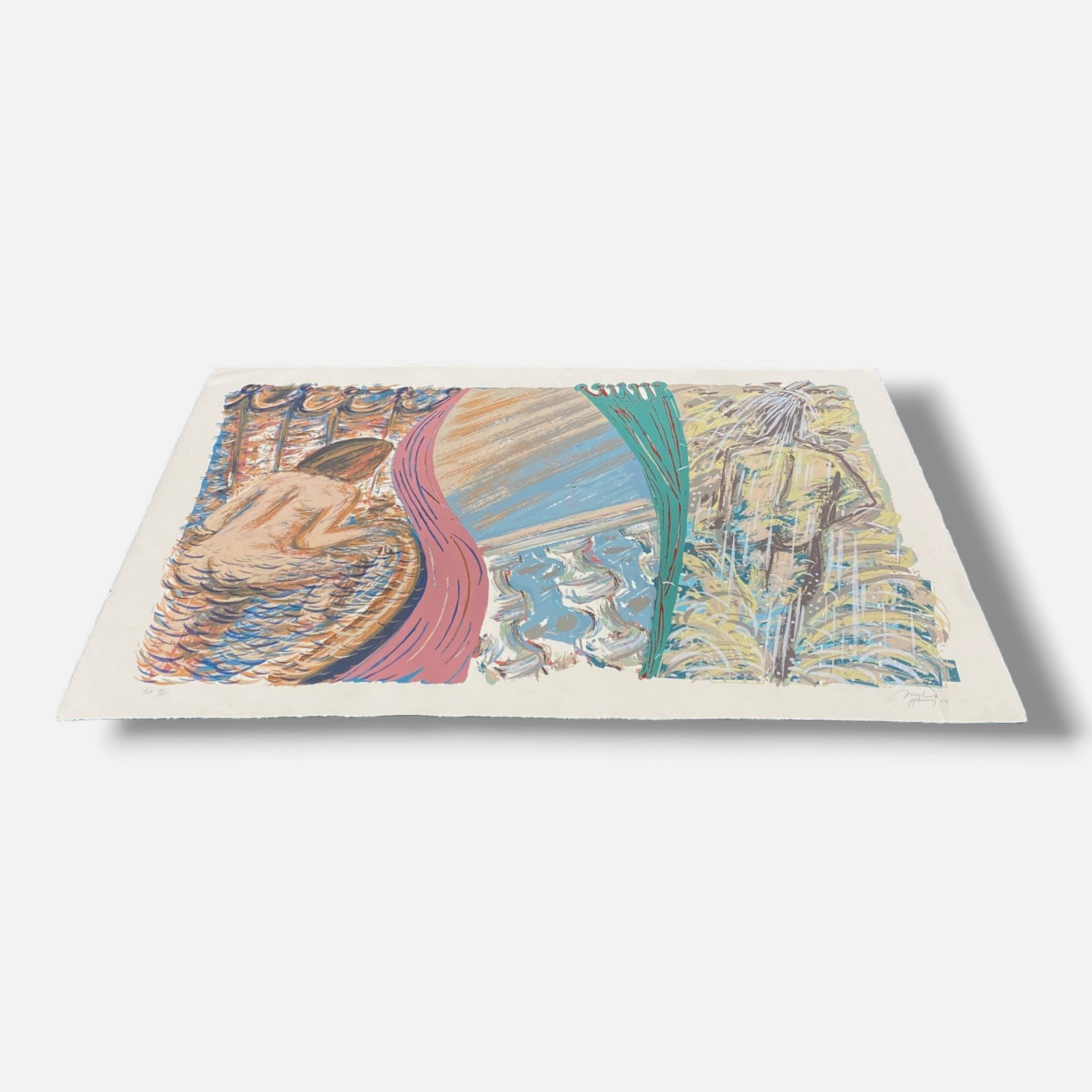 Pepe Herrera "Contrapunto" P.A. 1991, Limited Signed Fine Wall Art | 77 x 112 cm
