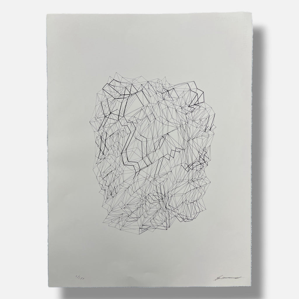 Tamara Zaitseva "Estructura Inversa II" P.T. Limited Signed Framed Wall Art