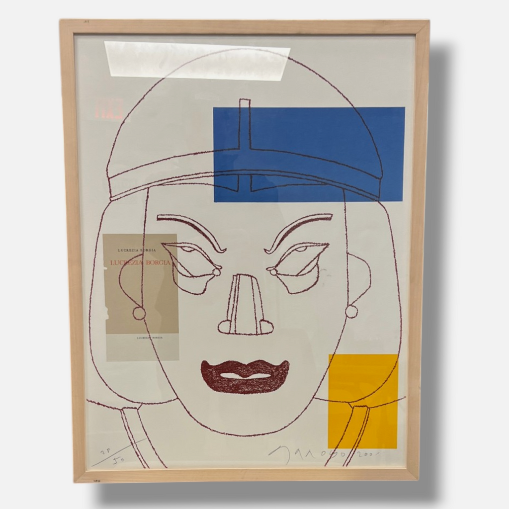 Eduardo Arroyo "Lucrecia Borgia" 2001 Limited Signed Fine Wall Art, 65x50 cm