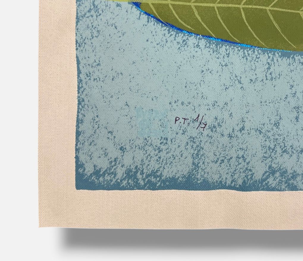 Nélida López Martínez "Las Hojas y La O" P.T. 2004, Limited Signed Fine Wall Art