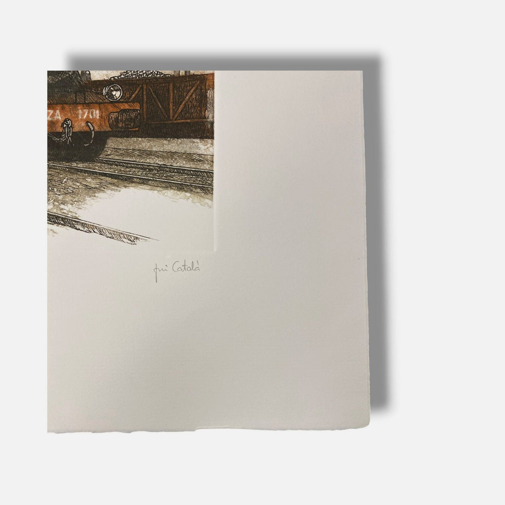 José Catalá "El Tren" 1997 Limited Signed Fine Wall Art Print | 37 x 43 cm
