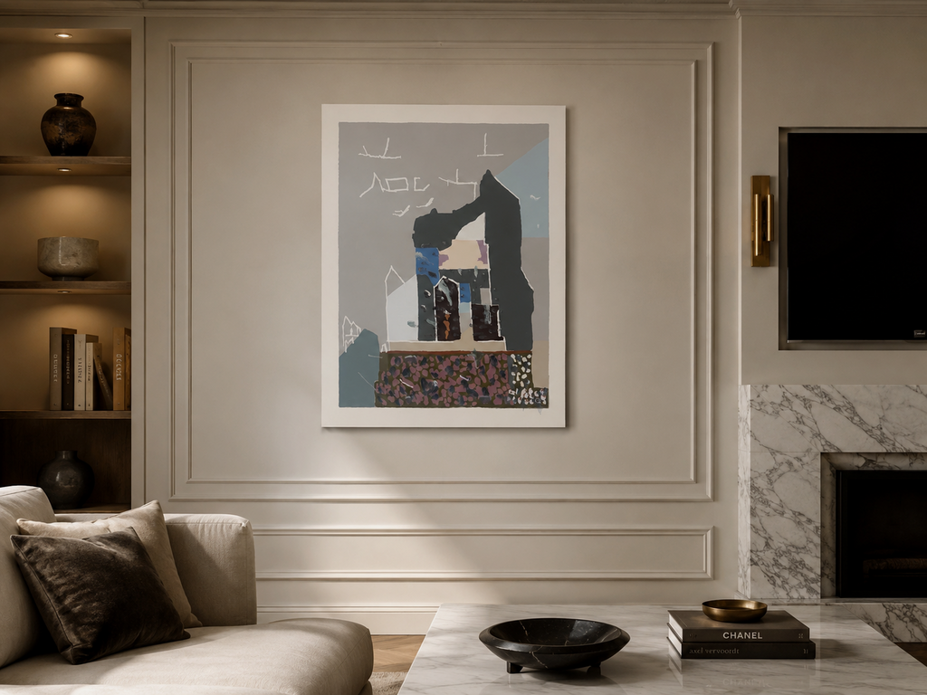 Juan Mieg Solozábal "De un Castillo a Otro III" Limited Signed Wall Art, 73Lx54W