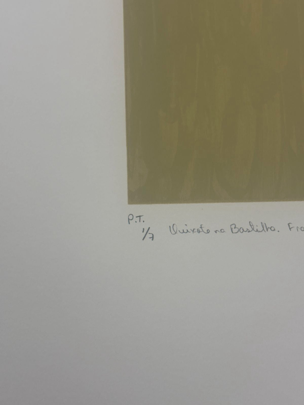Álvaro Lapa "Francisco de Asís" P.T. 2005 Limited Signed Wall Art, 100L x 70W cm