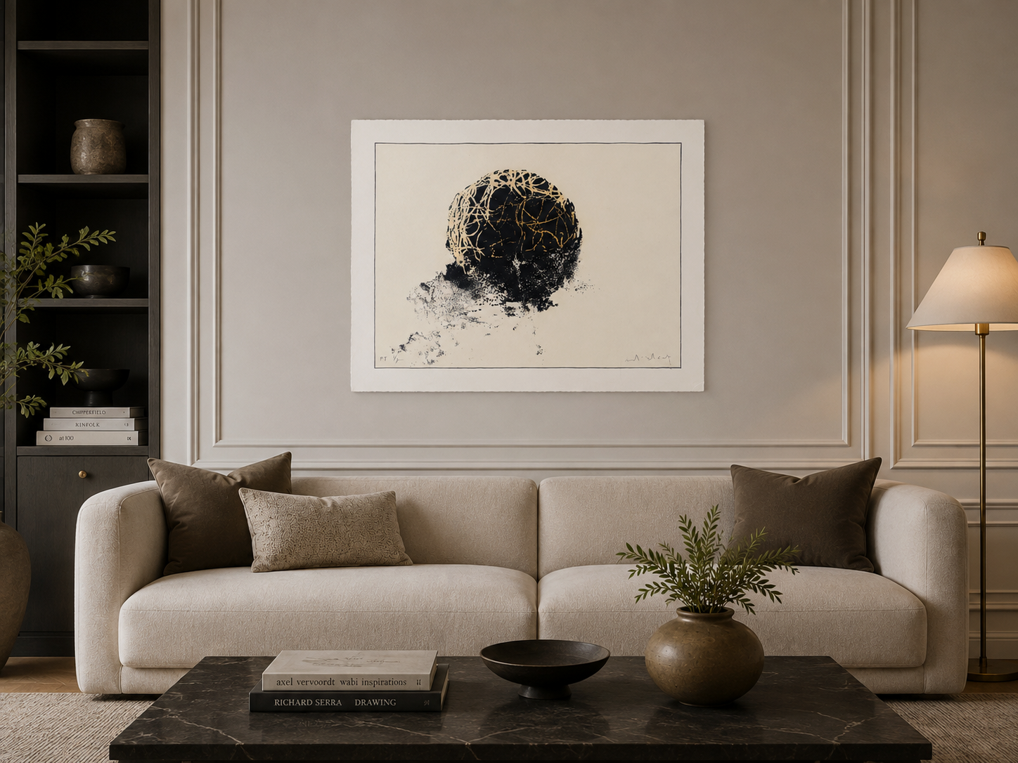 Jordi Alcaraz Tarradas "Sin Titulo II" P.T. 2000 Limited Signed Wall Art 50Lx70W