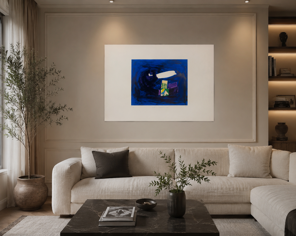 Álvaro Lapa "Os Mouros" P.T. 2005 Limited Signed Unframed Wall Art 70L x 100W cm